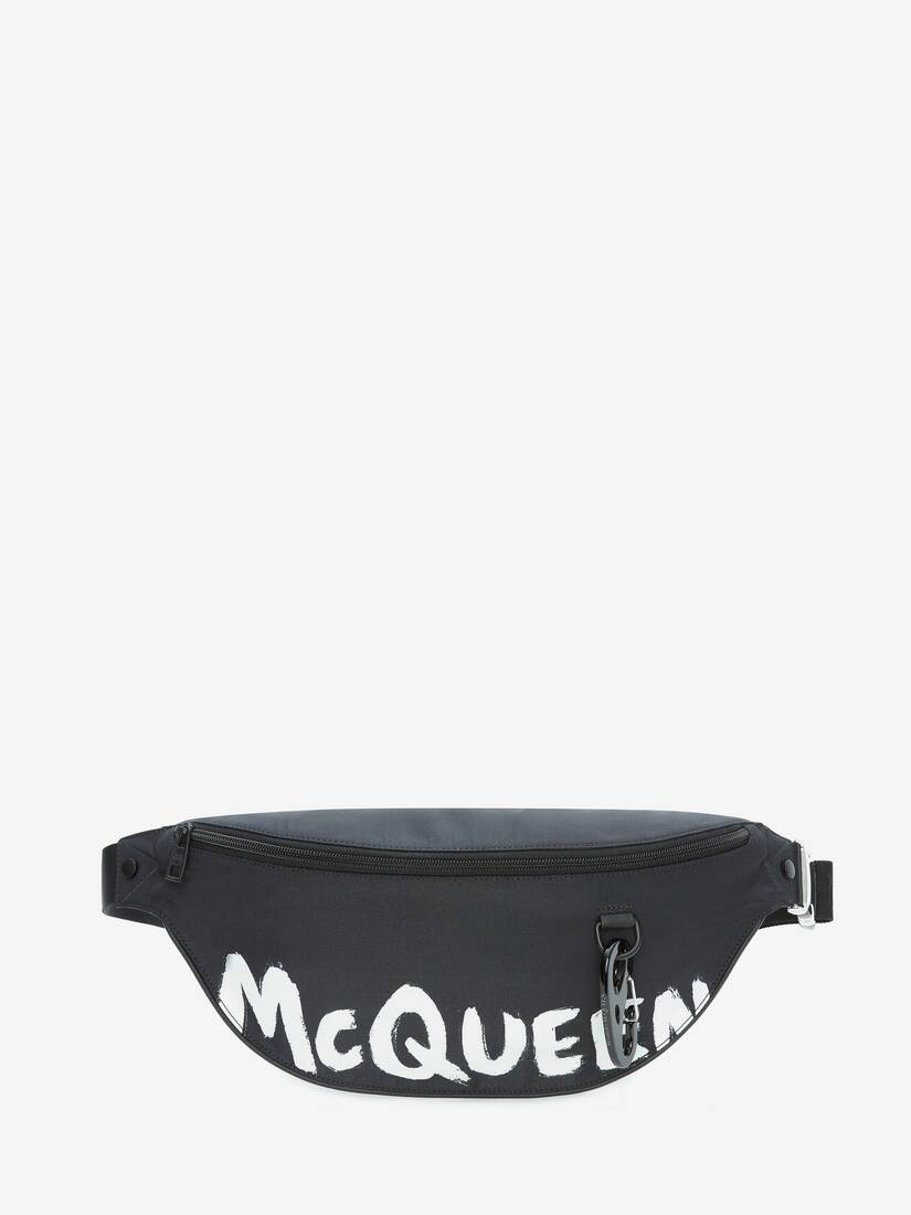 Riñoneras Alexander McQueen Oversize Harness Hombre - Negros/Blancos - Mexico 014-AGJNVH